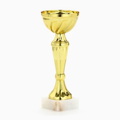 Кубок 162, наградная фигура, золото, подставка камень, 17.8×7×5 см, с индивидуальной гравировкой