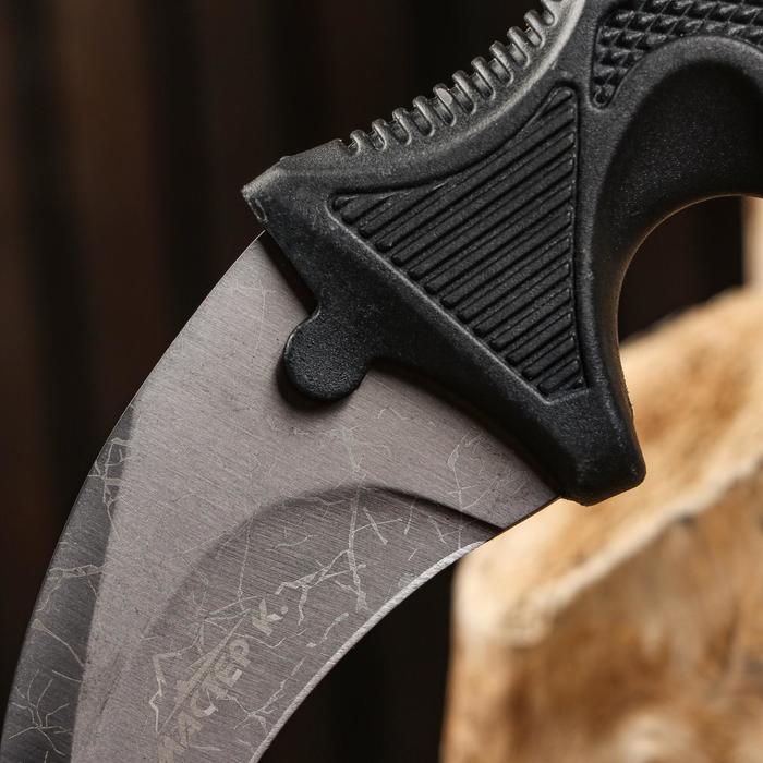 Нож-керамбит «Коготь орла», 20 см, клинок 90 мм/2.6 мм, серебристый_3 Нож-керамбит «Коготь орла», 20 см, клинок 90 мм/2.6 мм, серебристый с гравировкой — изображение 4