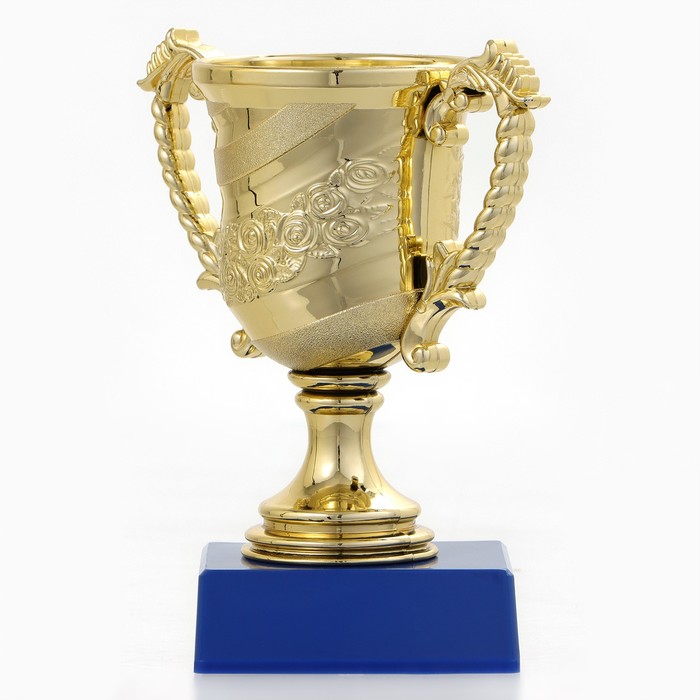 Кубок под нанесение 058, наградная фигура, золото, подставка пластик, 12.2 см_2 Кубок под нанесение 058, наградная фигура, золото, подставка пластик, 12.2 см, с индивидуальной гравировкой — изображение 2