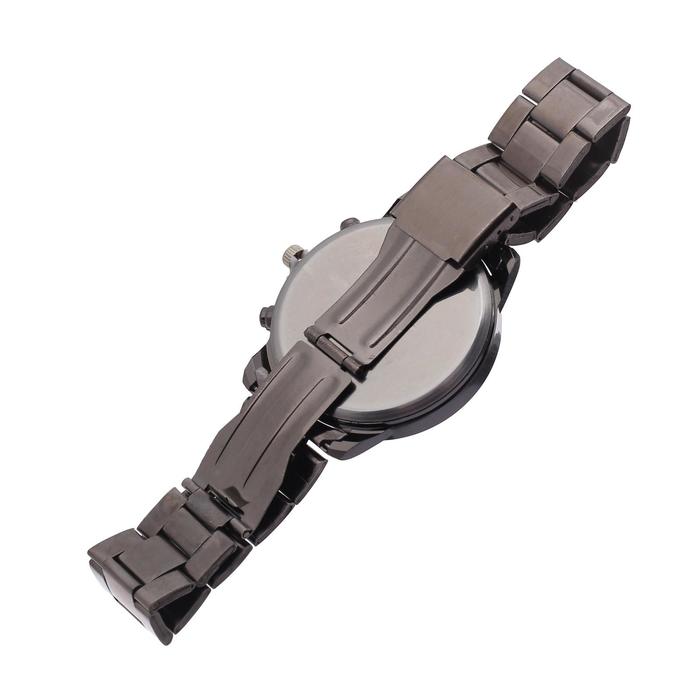 Часы мужские наручные металлические кварцевые YAGEER, d-3.8 см, черные_3 Часы мужские наручные металлические кварцевые YAGEER, d-3.8 см, черные, с индивидуальной гравировкой — изображение 4