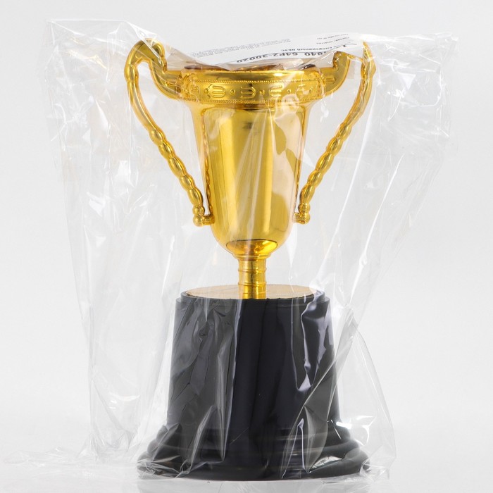 Кубок 063 В, наградная фигура, золото, подставка пластик, 14.5 см_5 Кубок 063 В, наградная фигура, золото, подставка пластик, 14.5 см, с индивидуальной гравировкой — изображение 5