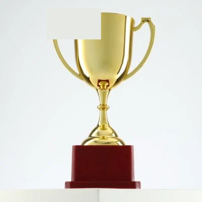 Кубок золото 012, наградная фигура, подставка пластик, 19.2×11.5×8 см, с индивидуальной гравировкой