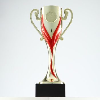 Кубок 187, наградная фигура, золото, подставка камень, 22.8 см, с индивидуальной гравировкой