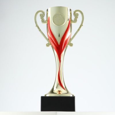 Кубок 187, наградная фигура, золото, подставка камень, 22.8 см, с индивидуальной гравировкой