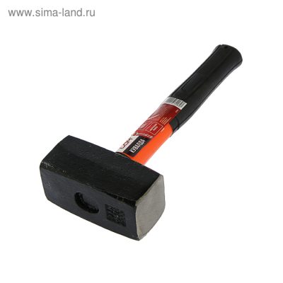 Кувалда ЛОМ, фиберглассовая рукоятка, 2 кг, с индивидуальной гравировкой