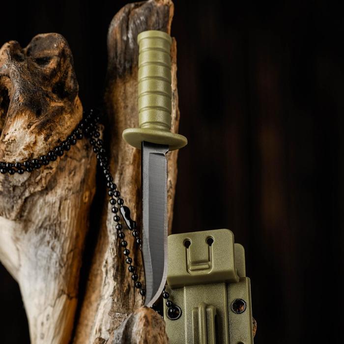 Нож-брелок «Аркелл», 9 см, клинок 50 мм/1.5 мм, зеленый_2 Нож-брелок «Аркелл», 9 см, клинок 50 мм/1.5 мм, зеленый с гравировкой — изображение 3