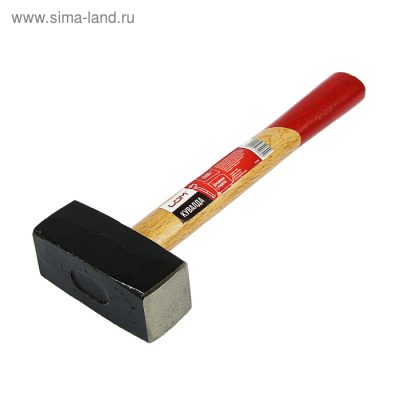 Кувалда ЛОМ, деревянная рукоятка, 1.5 кг_0 Кувалда ЛОМ, деревянная рукоятка, 1.5 кг, с индивидуальной гравировкой