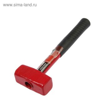 Кувалда ЛОМ, металлическая обрезиненная рукоятка, 1.25 кг, с индивидуальной гравировкой