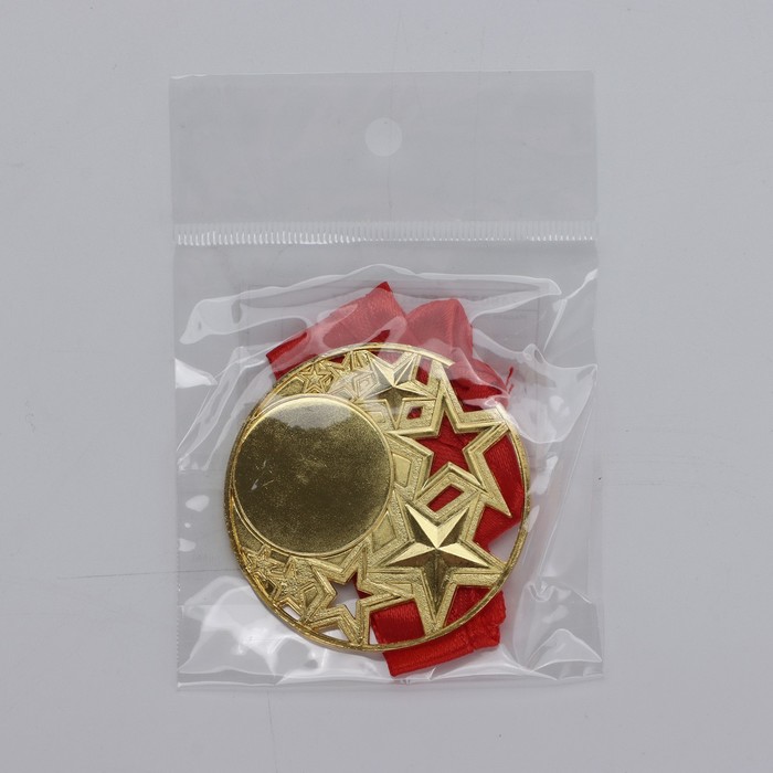 Медаль под нанесение «Ты звезда», золото, d=5 см, с лентой_5 Медаль под нанесение «Ты звезда», золото, d=5 см, с лентой, с индивидуальной гравировкой — изображение 5
