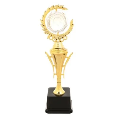 Кубок 177C, наградная фигура, золото, подставка пластик, 32.6 см, с индивидуальной гравировкой