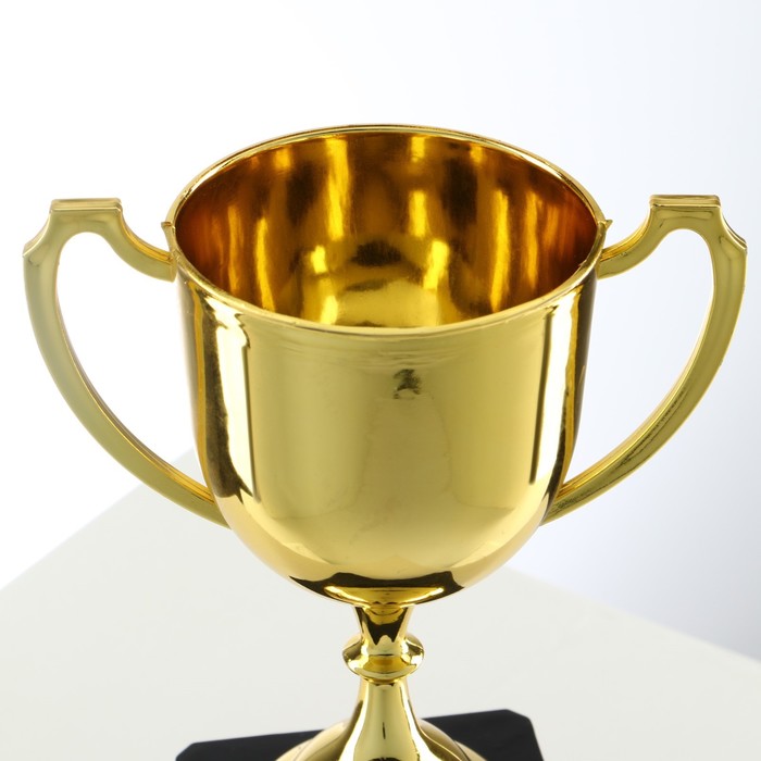 Кубок золото 013 В, наградная фигура, подставка пластик, 18.5 см_4 Кубок золото 013 В, наградная фигура, подставка пластик, 18.5 см, с индивидуальной гравировкой — изображение 4