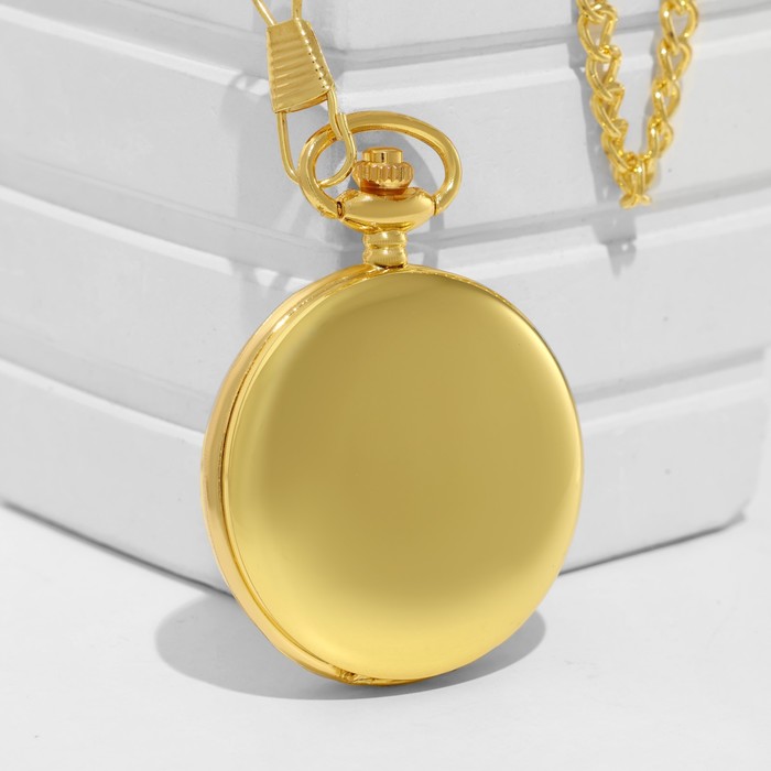 Часы карманные «Классика», кварцевые, циферблат d=4.7 см, под гравировку_1 Часы карманные «Классика», кварцевые, циферблат d=4.7 см, под гравировку — изображение 2