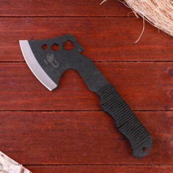 Топорик «Мастер К» в оплетке, 300 г, 26×9 см, черный с гравировкой