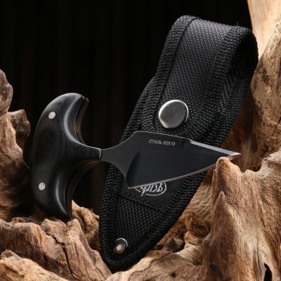 Нож тычковый «Воробей», сталь - 65×13, рукоять - бакелит, 10 см, с индивидуальной гравировкой