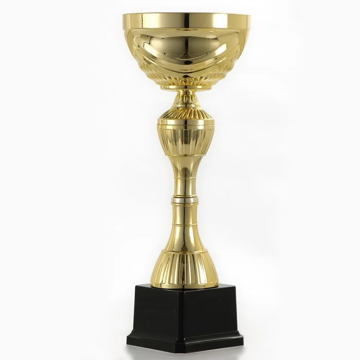 Кубок 134C, наградная фигура, золото, подставка пластик, 30×10×8.5 см_4 Кубок 134C, наградная фигура, золото, подставка пластик, 30×10×8.5 см, с индивидуальной гравировкой — изображение 4