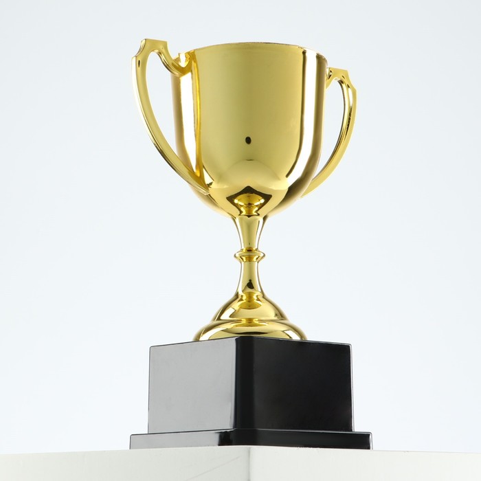 Кубок золото 013 В, наградная фигура, подставка пластик, 18.5 см_2 Кубок золото 013 В, наградная фигура, подставка пластик, 18.5 см, с индивидуальной гравировкой — изображение 2