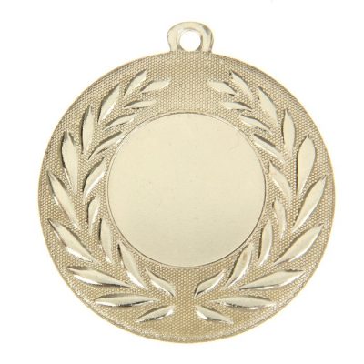 Медаль под нанесение золото 024, d=5 см, без ленты_1 Медаль под нанесение золото 024, d=5 см, без ленты, с индивидуальной гравировкой