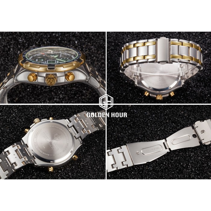 Часы наручные электронные, d-3.7 см, с будильником, календарем, подсветкой, 1 АТМ_2 Часы наручные электронные, d-3.7 см, с будильником, календарем, подсветкой, 1 АТМ, с индивидуальной гравировкой — изображение 3