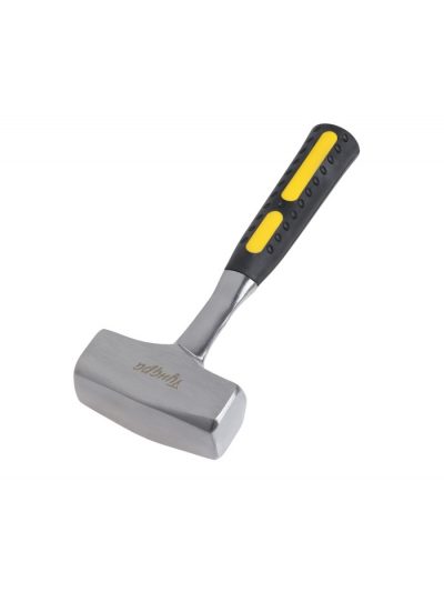 Кувалда ТУНДРА, цельнокованая, квадратный боек, двухкомпонентная рукоятка, 2 кг_1 Кувалда ТУНДРА, цельнокованая, квадратный боек, двухкомпонентная рукоятка, 2 кг, с индивидуальной гравировкой