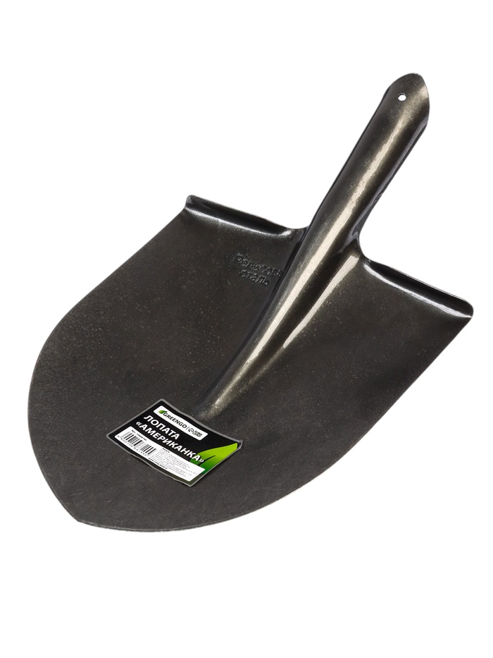 Лопата штыковая острая «Американка», рельсовая сталь, тулейка 40 мм, без черенка, Greengo_0 Лопата штыковая острая «Американка», рельсовая сталь, тулейка 40 мм, без черенка, Greengo с гравировкой