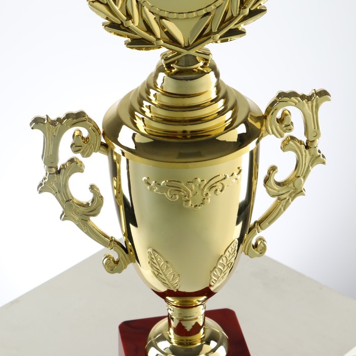Кубок 014, наградная фигура, золото, подставка пластик, 32.5×16×8.5 см_4 Кубок 014, наградная фигура, золото, подставка пластик, 32.5×16×8.5 см, с индивидуальной гравировкой — изображение 4
