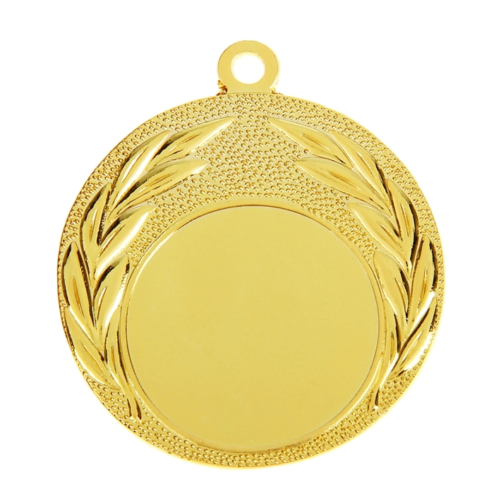 Медаль под нанесение золото 033, d=4 см, без ленты_2 Медаль под нанесение золото 033, d=4 см, без ленты, с индивидуальной гравировкой