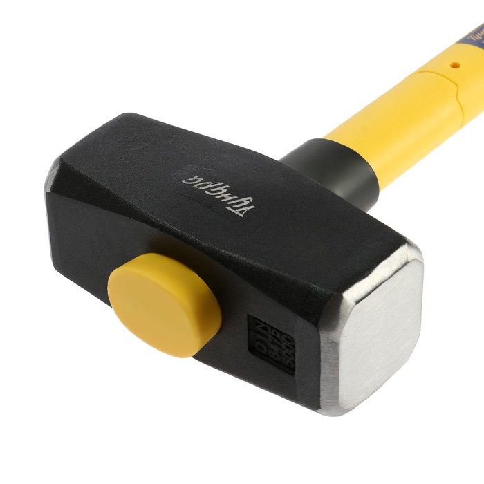 Кувалда кованая ТУНДРА ПРОФИ, обратный всад, длинная фиберглассовая 3К рукоятка 90 см, 5 кг_2 Кувалда кованая ТУНДРА ПРОФИ, обратный всад, длинная фиберглассовая 3К рукоятка 90 см, 5 кг, с индивидуальной гравировкой — изображение 3