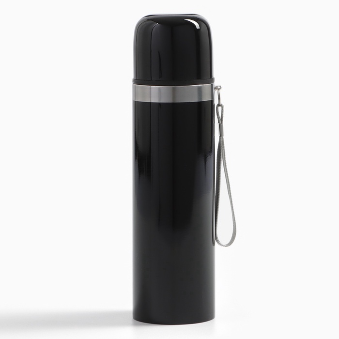 Термос гильза Мастер К, 500 мл, 24×7 см, с кружкой, с помпой, сохраняет тепло 10 ч, нержавеющая сталь, чёрный_8 Термос гильза Мастер К, 500 мл, 24×7 см, с кружкой, с помпой, сохраняет тепло 10 ч, нержавеющая сталь, чёрный, с индивидуальной гравировкой — изображение 8