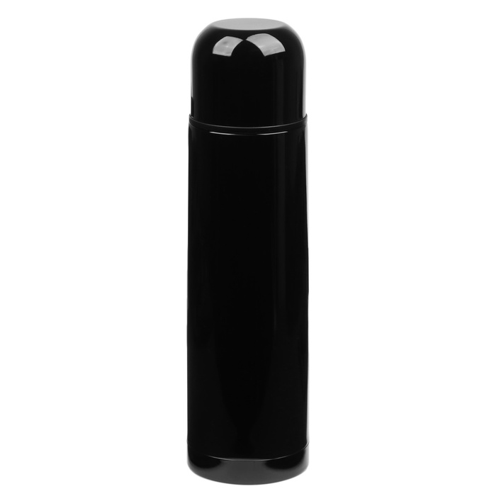 Термос гильза, 500 мл, с кружкой, сохраняет тепло до 8 часов, нержавеющая сталь, чёрный_1 Термос гильза, 500 мл, с кружкой, сохраняет тепло до 8 часов, нержавеющая сталь, чёрный, с индивидуальной гравировкой