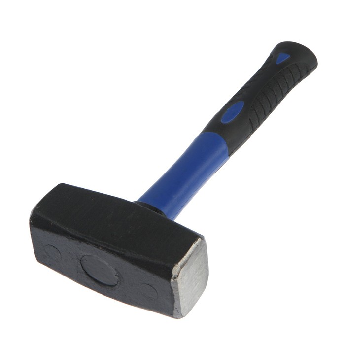 Кувалда кованая ТУНДРА, фиберглассовая трехкомпонентная рукоятка, 2 кг_0 Кувалда кованая ТУНДРА, фиберглассовая трехкомпонентная рукоятка, 2 кг, с индивидуальной гравировкой