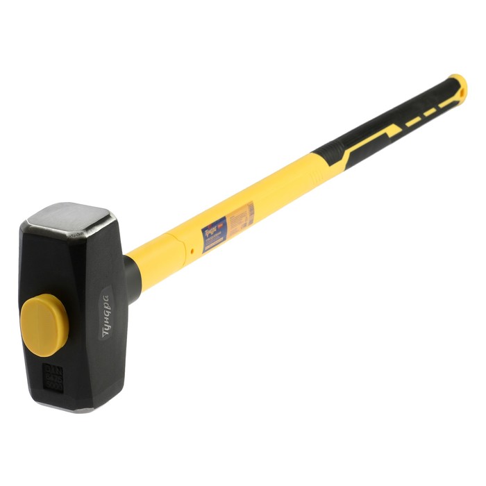 Кувалда кованая ТУНДРА ПРОФИ, обратный всад, длинная фиберглассовая 3К рукоятка 90 см, 5 кг_3 Кувалда кованая ТУНДРА ПРОФИ, обратный всад, длинная фиберглассовая 3К рукоятка 90 см, 5 кг, с индивидуальной гравировкой — изображение 4