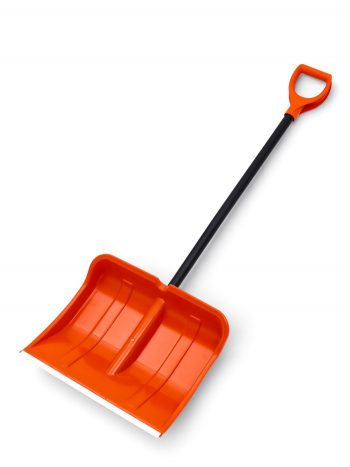 Лопата 500 х 375 мм, пластик, металлический черенок, оцинкованная планка Вьюга №2 Премиум, с индивидуальной гравировкой