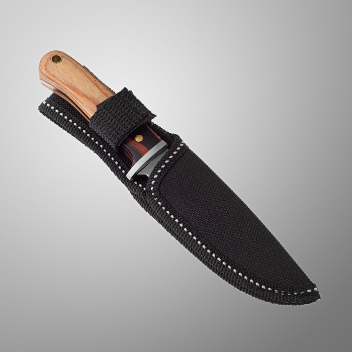 Нож охотничий «Атли» 16 см, клинок 80 мм/2.8 мм, дерево_1 Нож охотничий «Атли» 16 см, клинок 80 мм/2.8 мм, дерево, с индивидуальной гравировкой — изображение 2