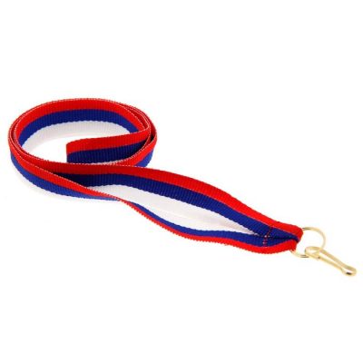 Лента для медали, триколор_1 Лента для медали, триколор, с индивидуальной гравировкой