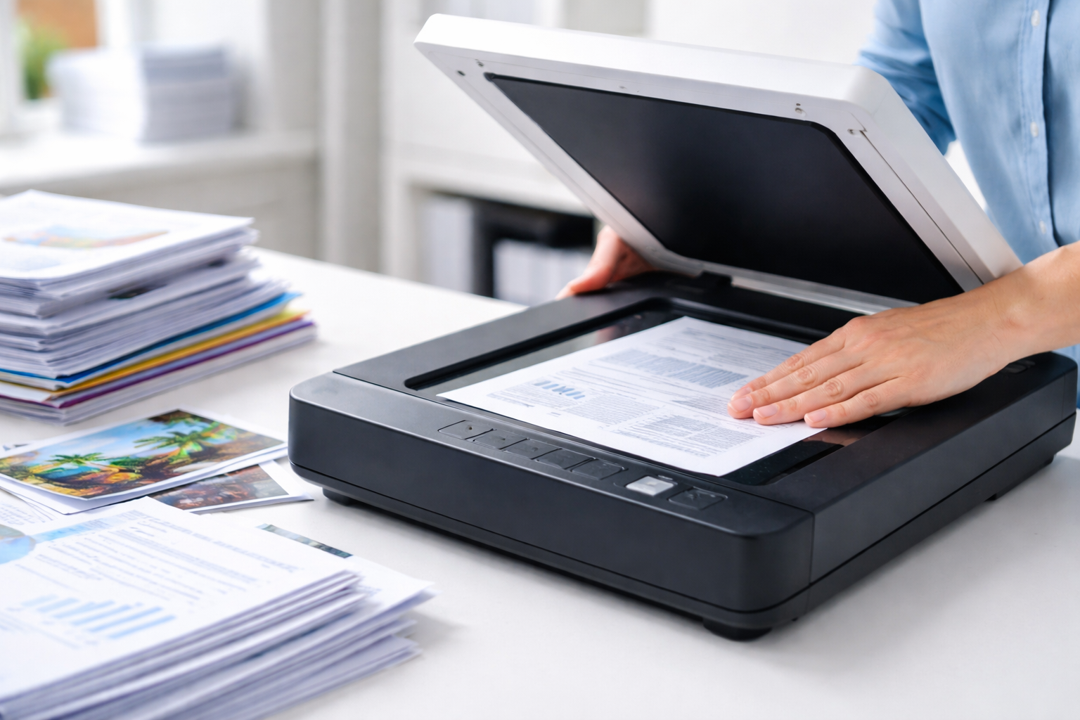 Сканирование документов, фото и чертежей