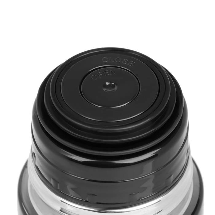 Термос гильза, 500 мл, с кружкой, сохраняет тепло до 8 часов, нержавеющая сталь, чёрный_4 Термос гильза, 500 мл, с кружкой, сохраняет тепло до 8 часов, нержавеющая сталь, чёрный, с индивидуальной гравировкой — изображение 4